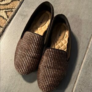 Birdies Brown Woven Flats